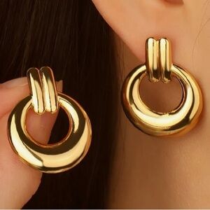 Gold Hoop Earrings